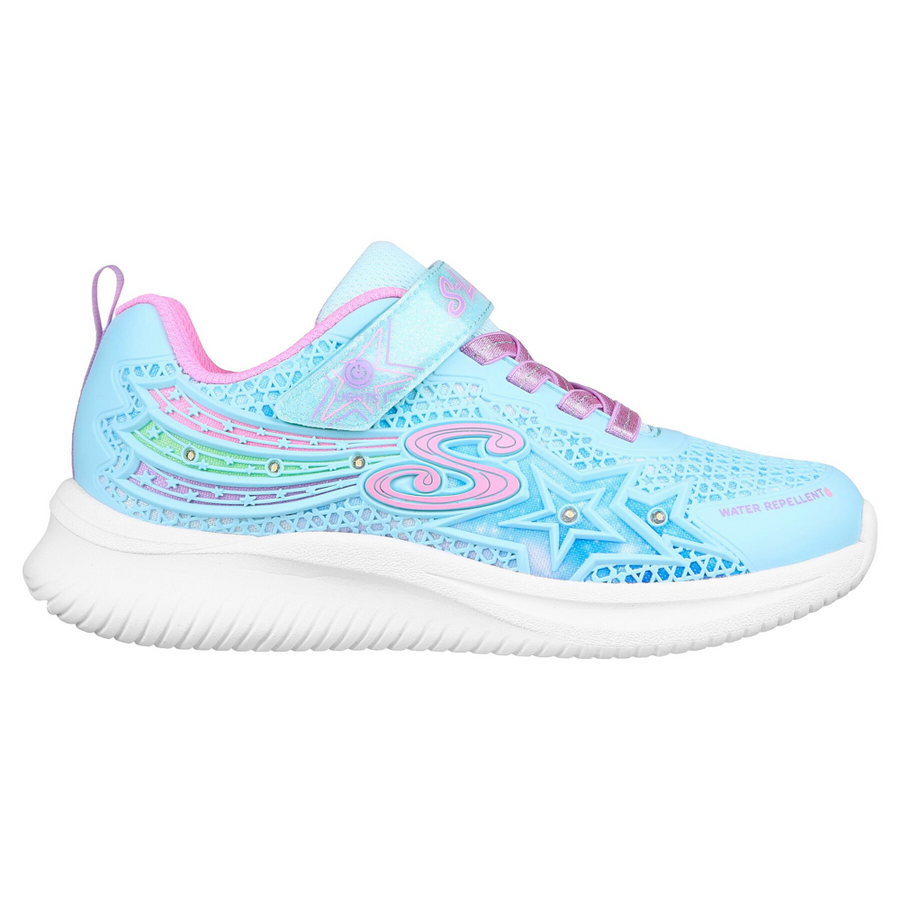 Skechers 302323 Girls Trainer-Aqua/Purple