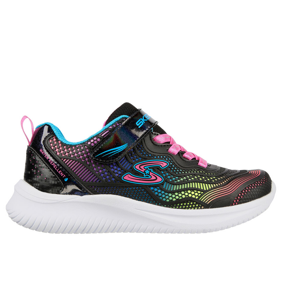 Skechers 302433 Girls Trainer-Black Multi