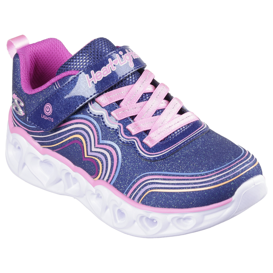 Skechers 302689L Girls Trainer-Navy Multi