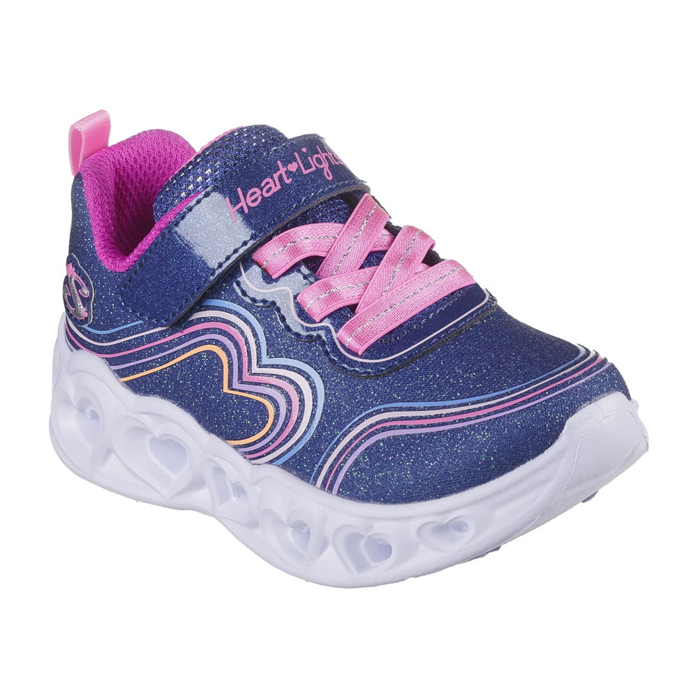 Skechers 302689N Girls Trainer-Navy Multi