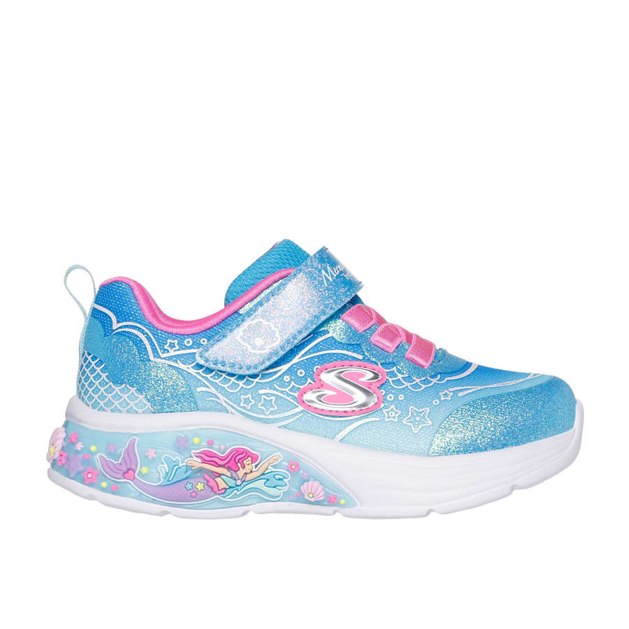 Skechers 303061n Girls Trainer-Blue Multi