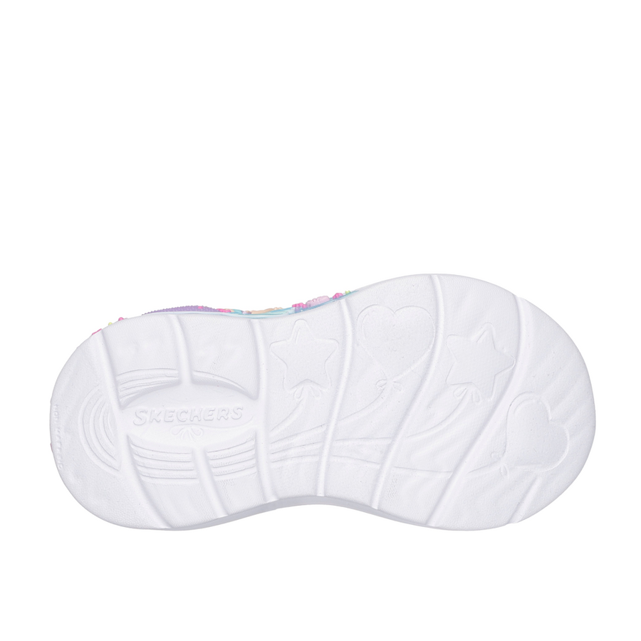 Skechers 303061n Girls Trainer-Blue Multi