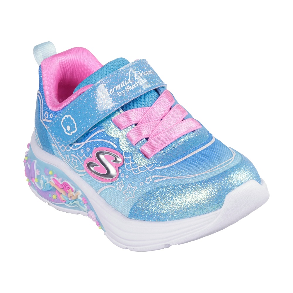 Skechers 303061n Girls Trainer-Blue Multi