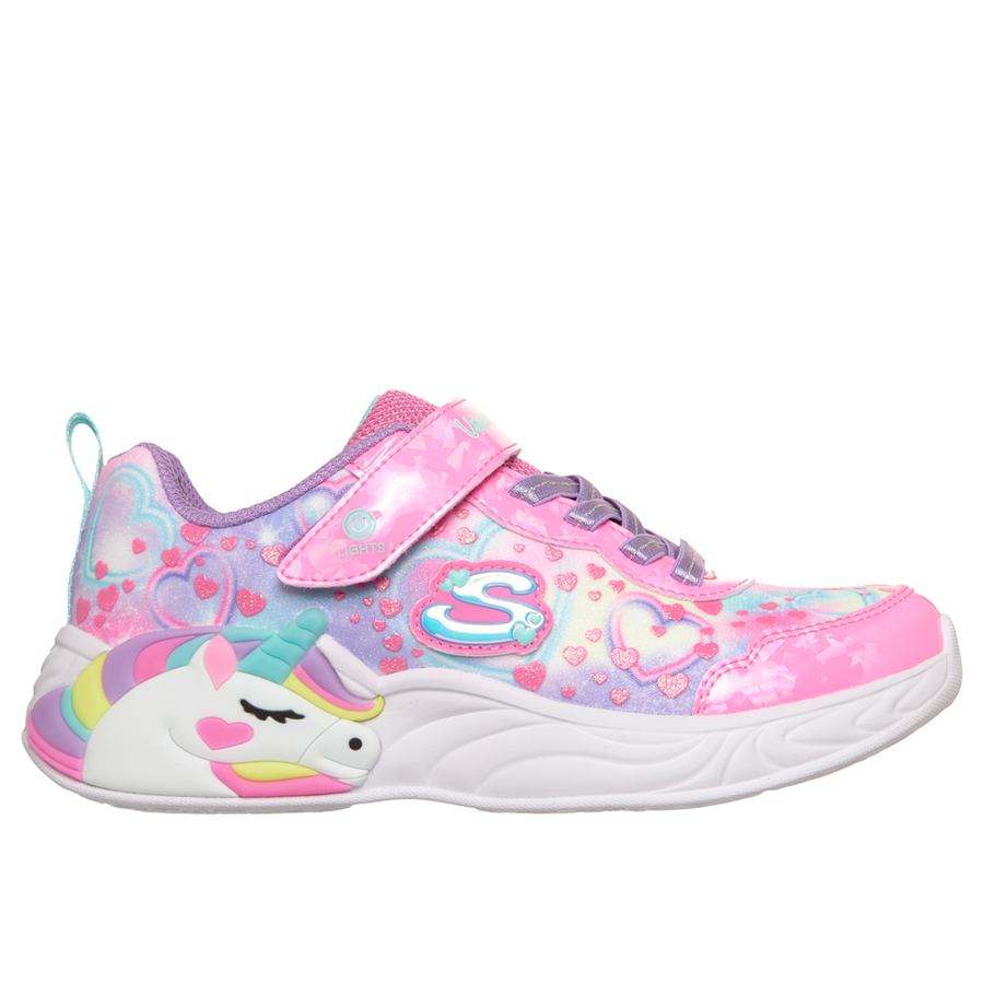 Skechers 303063l Kids Trainer-Pink Multi