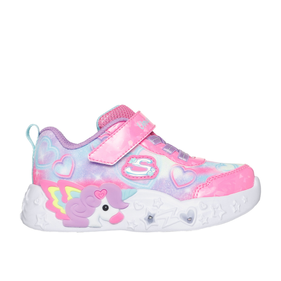 Skechers 303064n Kids Trainer-Pink Multi
