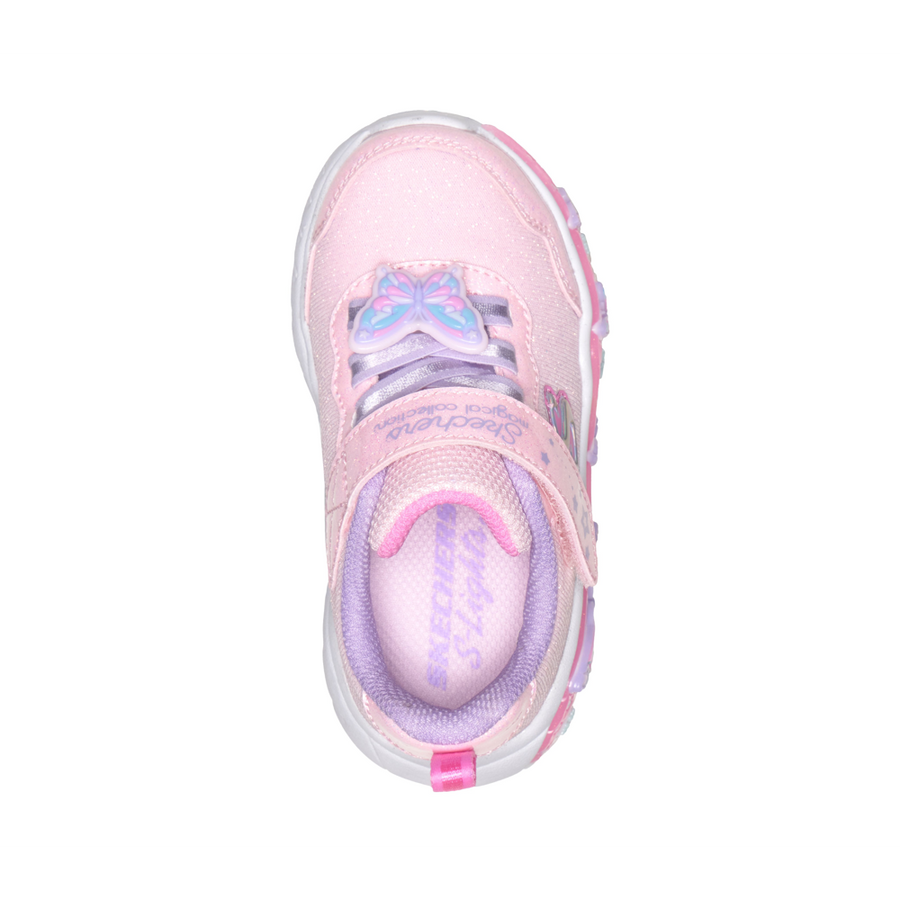 Skechers 303066nc Girls Trainer-Pink Multi