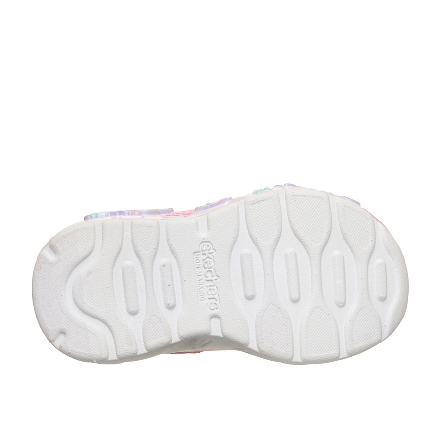 Skechers 303066n Girls Trainer-Pink Multi