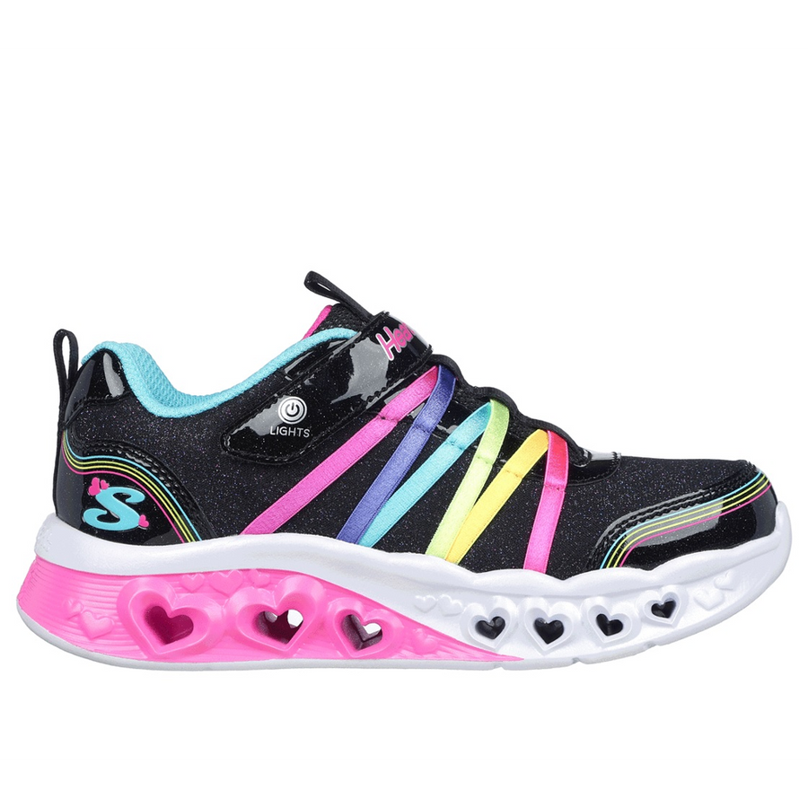 Skechers 303252 Girls Trainer-Black Multi