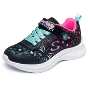 Skechers 303380l Girls Trainer-Black Multi