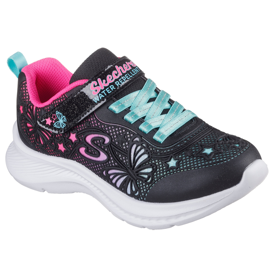 Skechers 303380l Girls Trainer-Black Multi