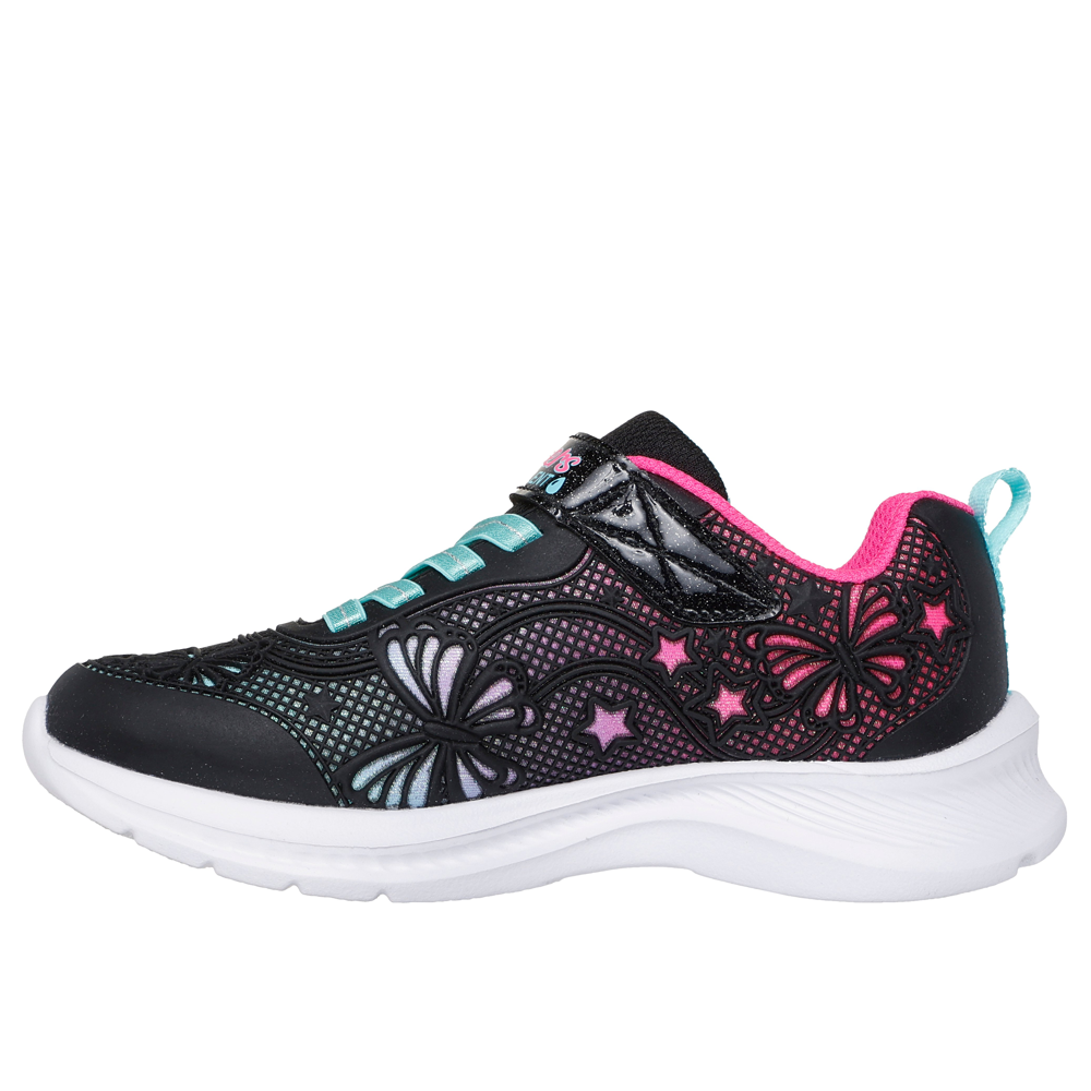 Skechers 303380l Girls Trainer-Black Multi