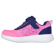 Skechers 303386 Girls Trainer-Navy/Hot Pink