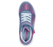 Skechers 303387L Girls Trainer-Charcoal/Pink