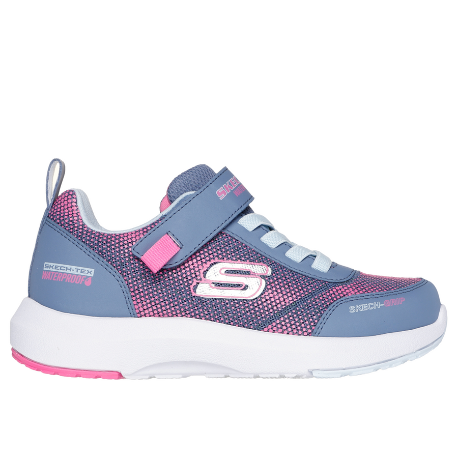 Skechers 303387L Girls Trainer-Charcoal/Pink