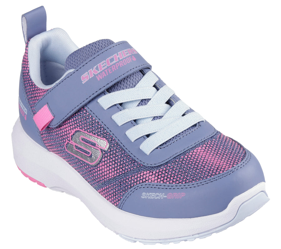 Skechers 303387L Girls Trainer-Charcoal/Pink