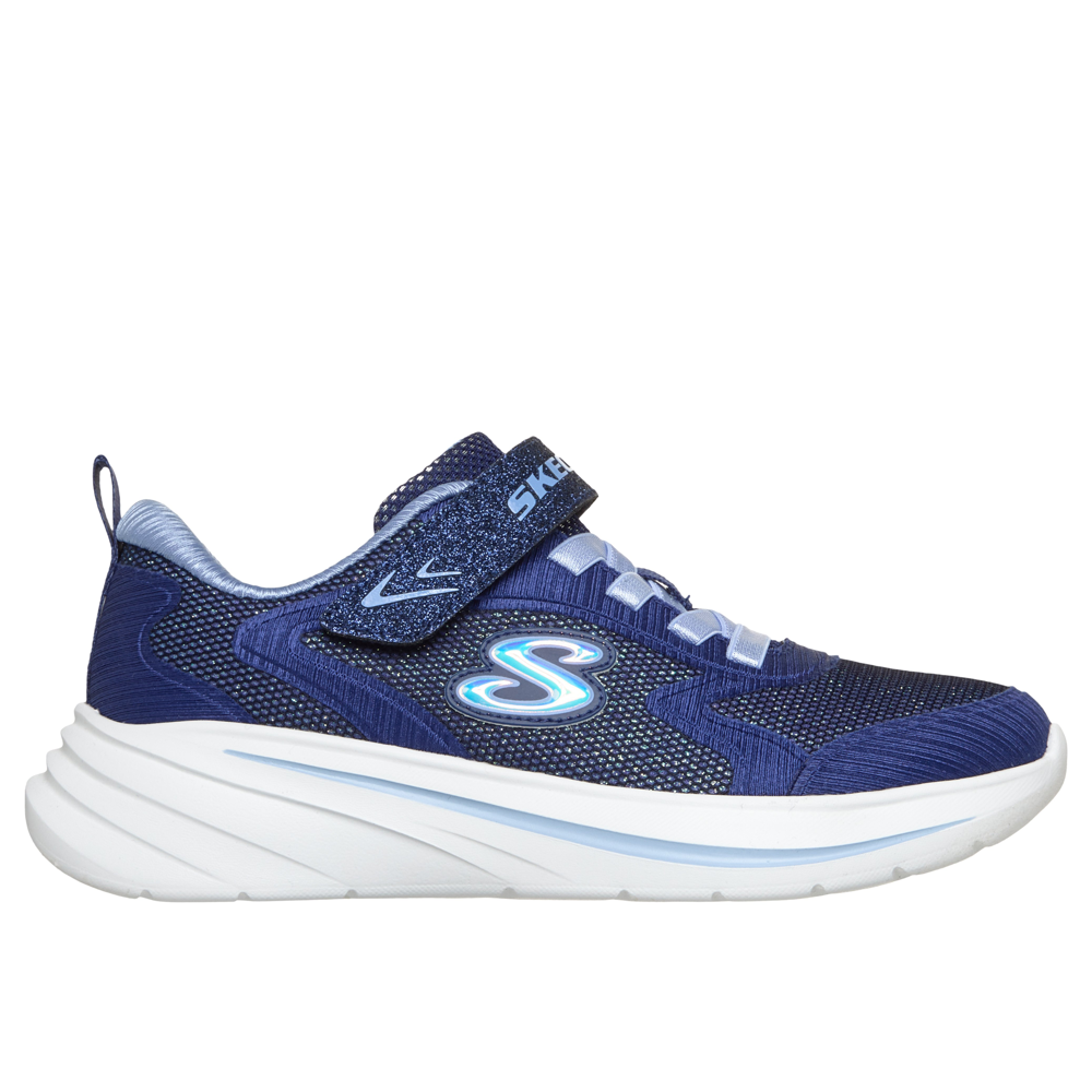 Skechers 303557l Girls Trainer-Navy/Light Blue
