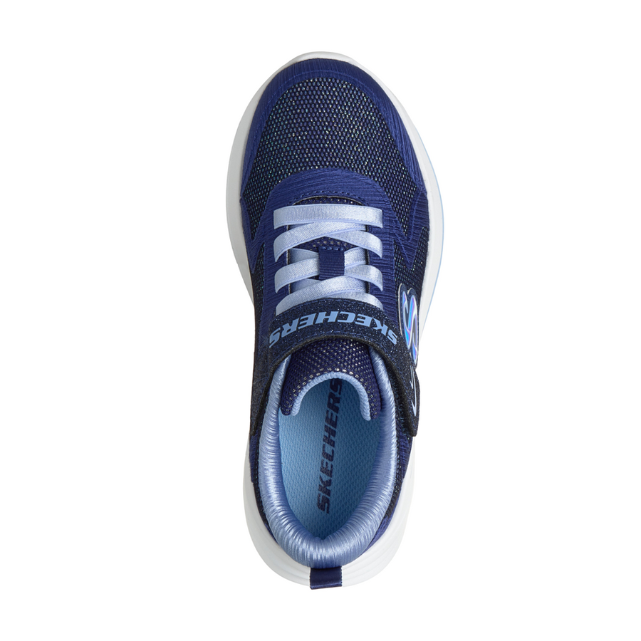 Skechers 303557l Girls Trainer-Navy/Light Blue