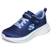 Skechers 303557l Girls Trainer-Navy/Light Blue