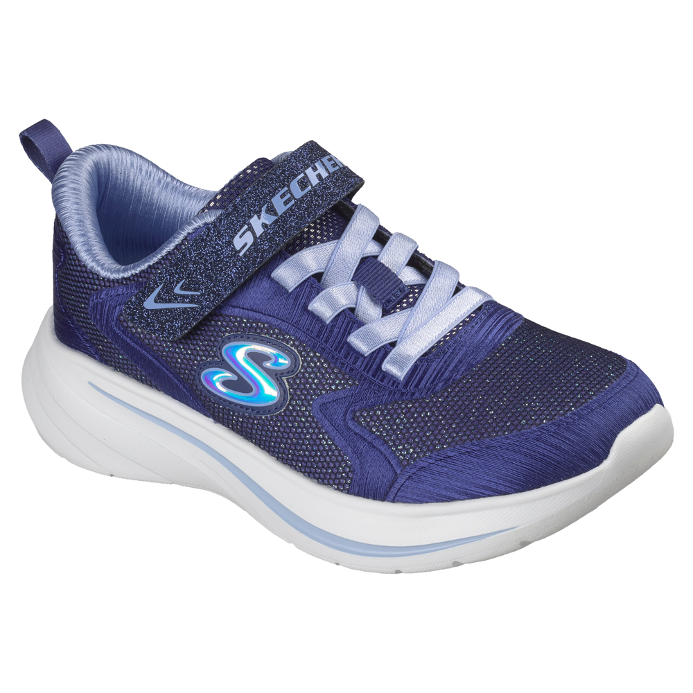 Skechers 303557l Girls Trainer-Navy/Light Blue