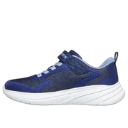 Skechers 303557l Girls Trainer-Navy/Light Blue