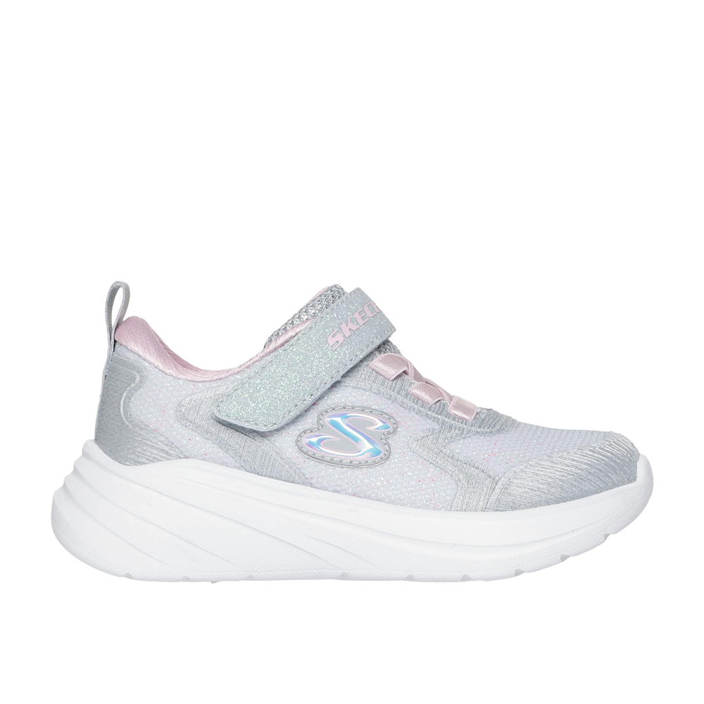 Skechers 303557n Girls Trainer-Light Grey