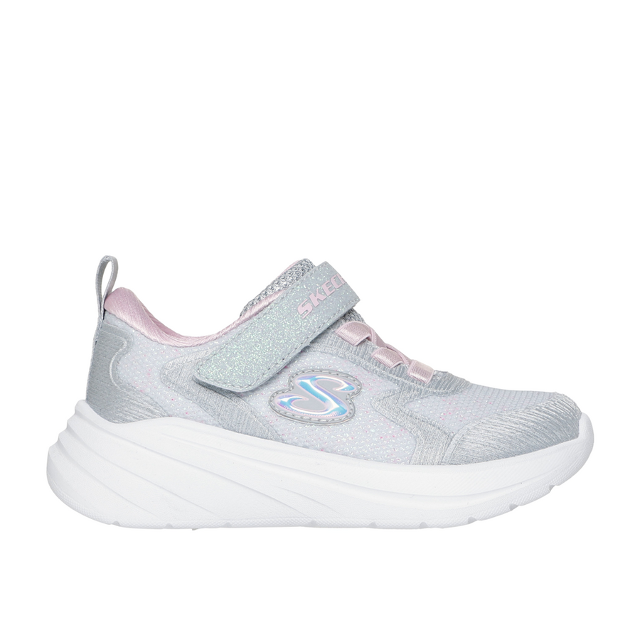 Skechers 303557n Girls Trainer-Light Grey