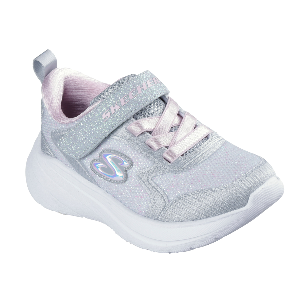 Skechers 303557n Girls Trainer-Light Grey