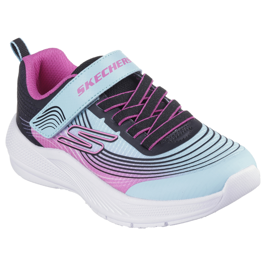 Skechers 303575L Girls Trainer-Aqua/Purple