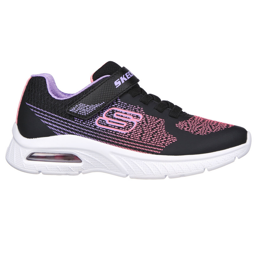 Skechers 303610 Girls Trainer-Black/Lav