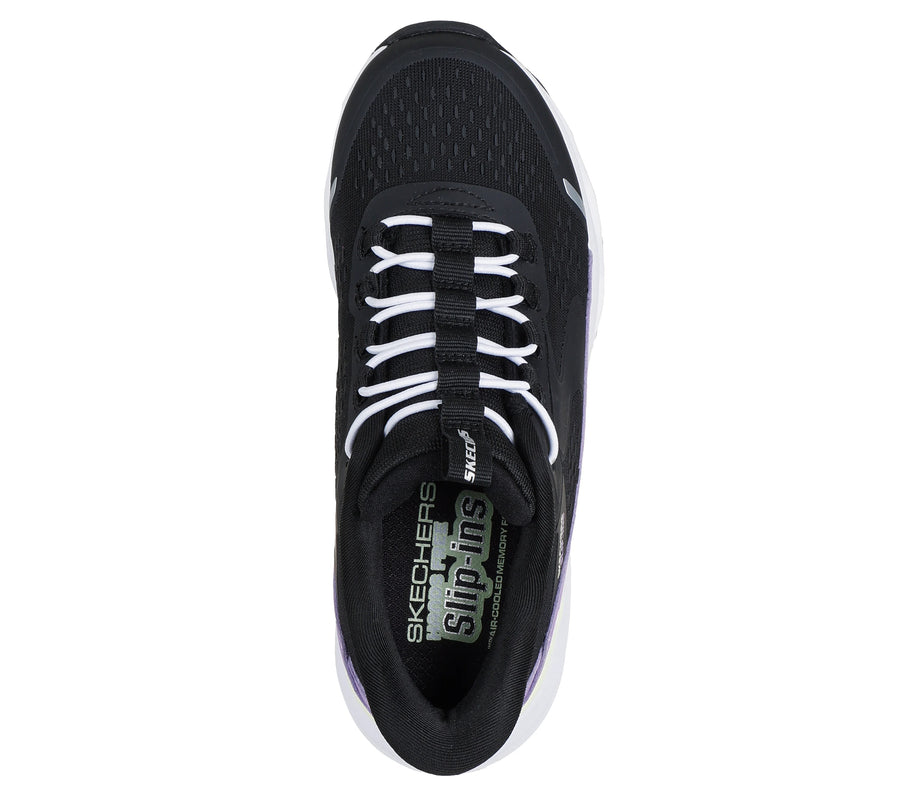 Skechers 303654l Kids Trainer-BLACK/PURPLE