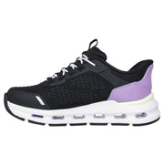 Skechers 303654l Kids Trainer-BLACK/PURPLE