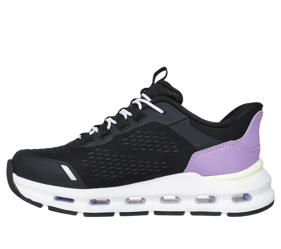 Skechers 303654l Kids Trainer-BLACK/PURPLE