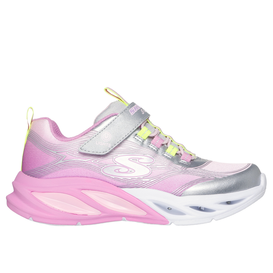 Skechers 303712l Kids Trainer-Silver Multi