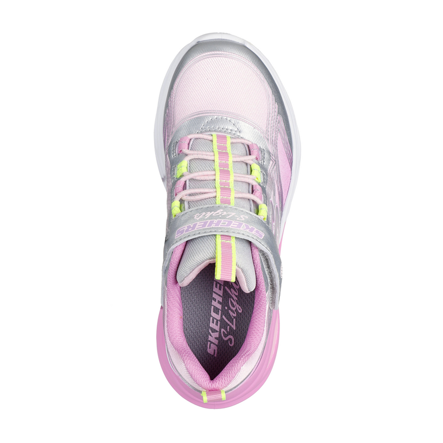 Skechers 303712l Kids Trainer-Silver Multi