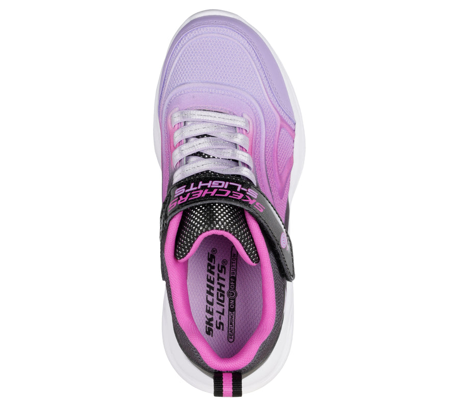 Skechers 303713l Kids Trainer-BLACK MULTI