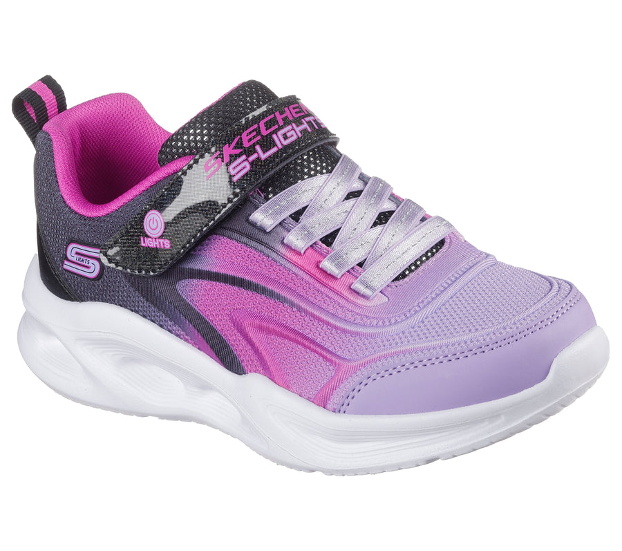 Skechers 303713l Kids Trainer-BLACK MULTI