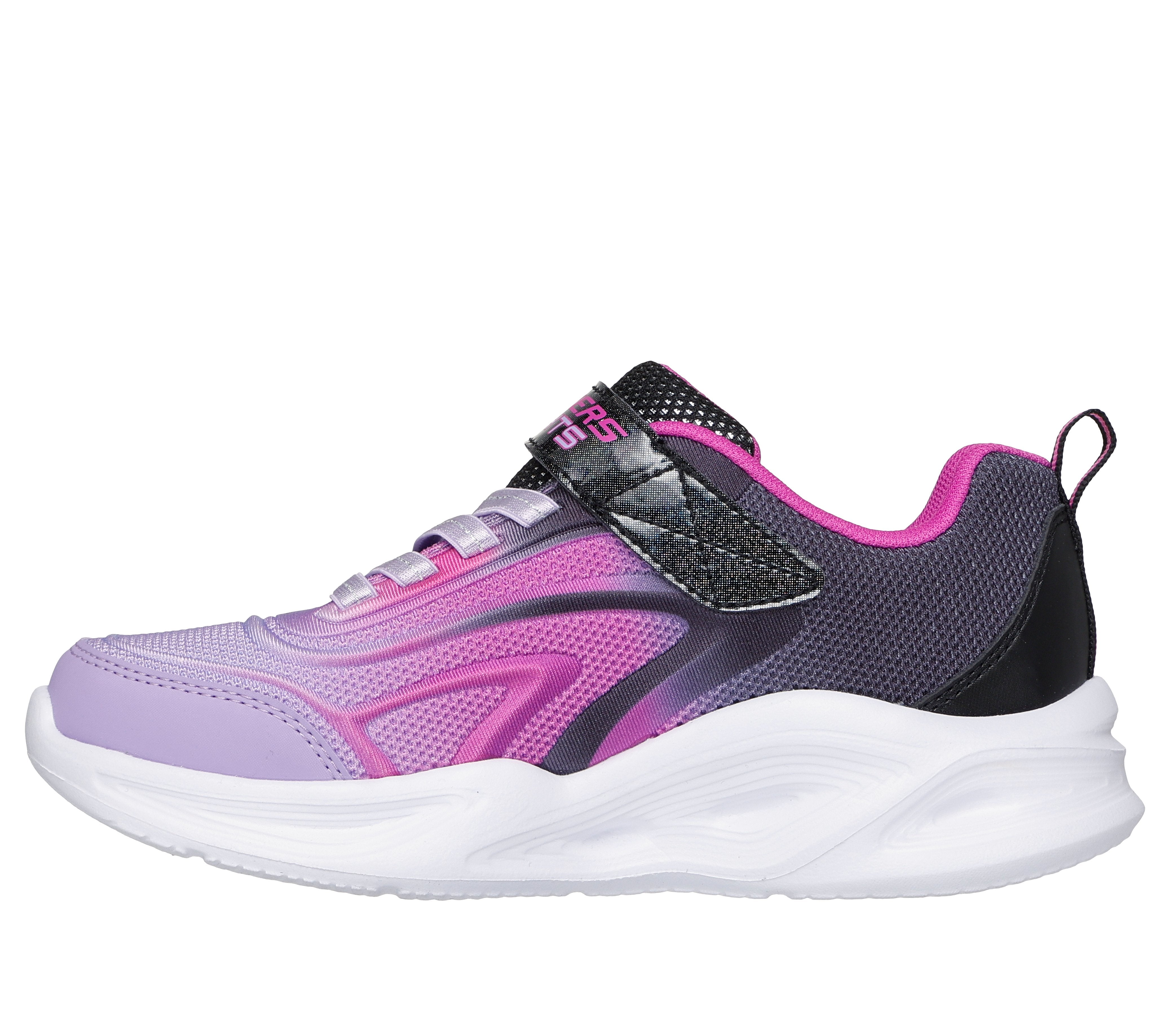 Skechers 303713l Kids Trainer-BLACK MULTI