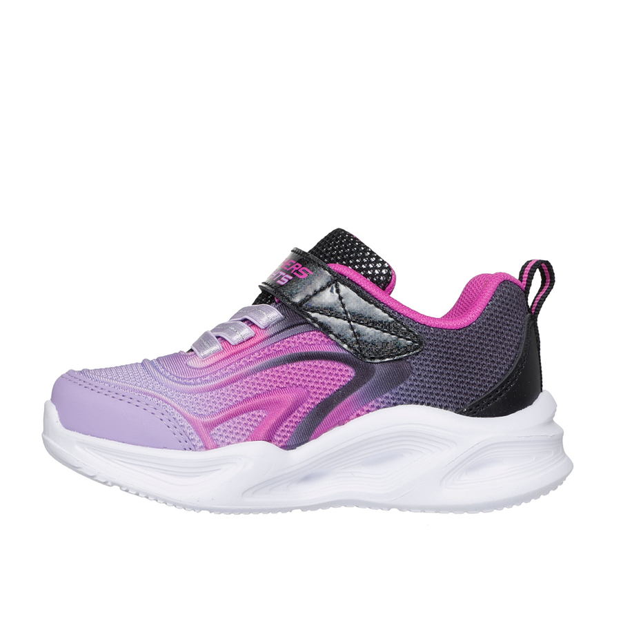 Skechers 303713n Girls Trainer-Black Multi