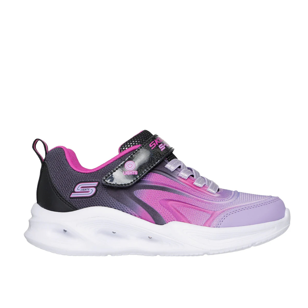 Skechers 303713l Kids Trainer-BLACK MULTI