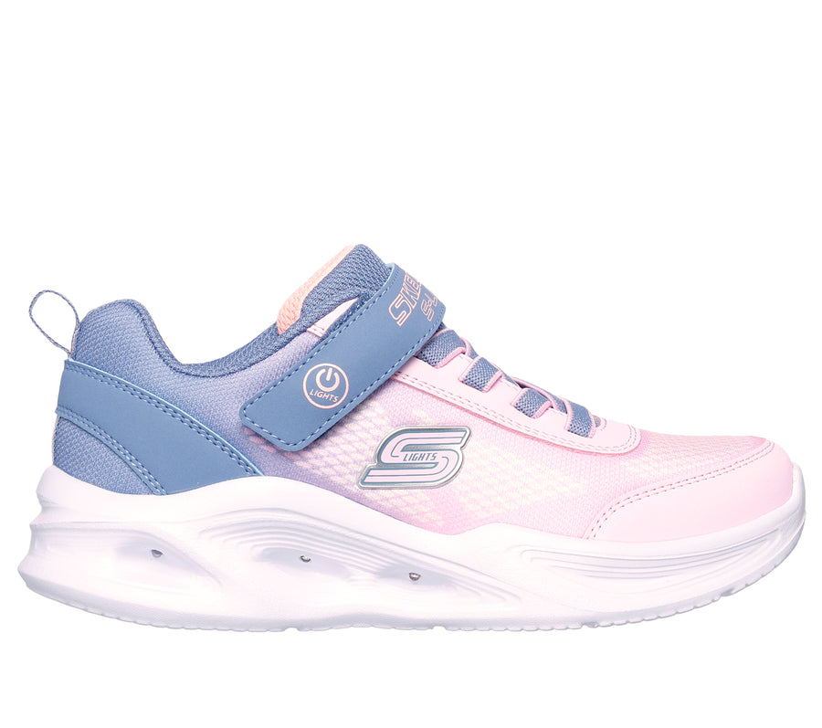 Skechers 303714L Girls Trainer-Grey/Lt Pink