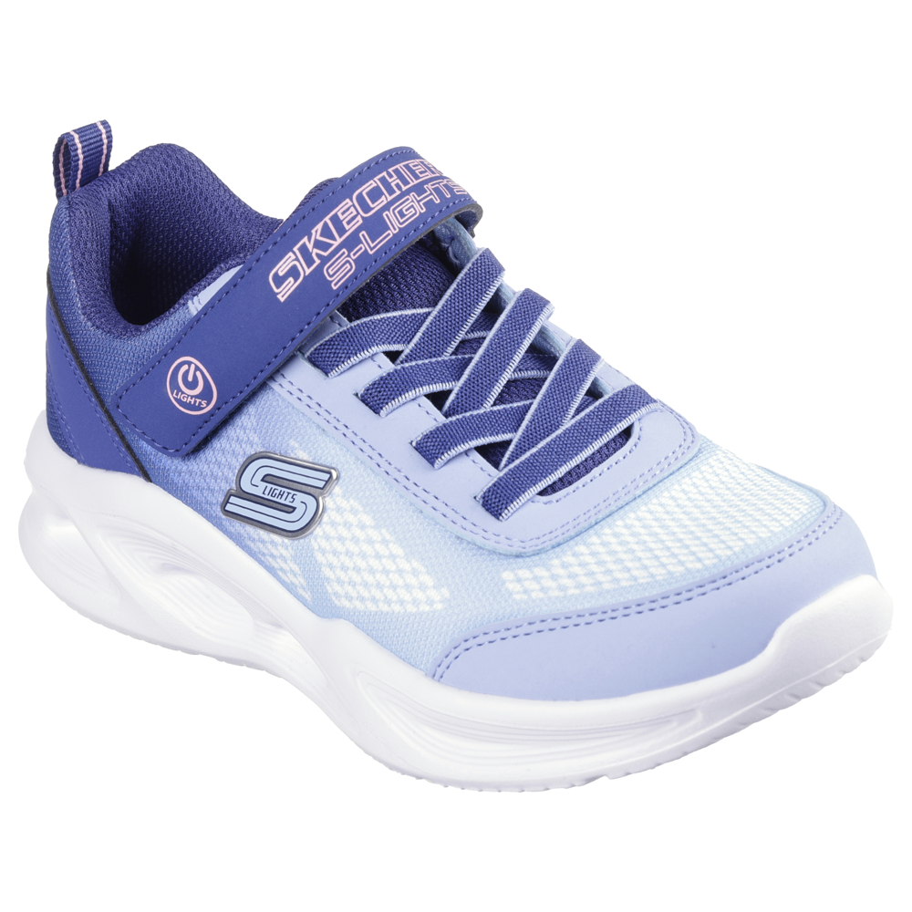 Skechers 303714L Girls Trainer-Navy/Light Blue