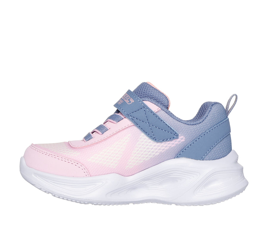 Skechers 303714N Girls Trainer-Grey/Lt Pink