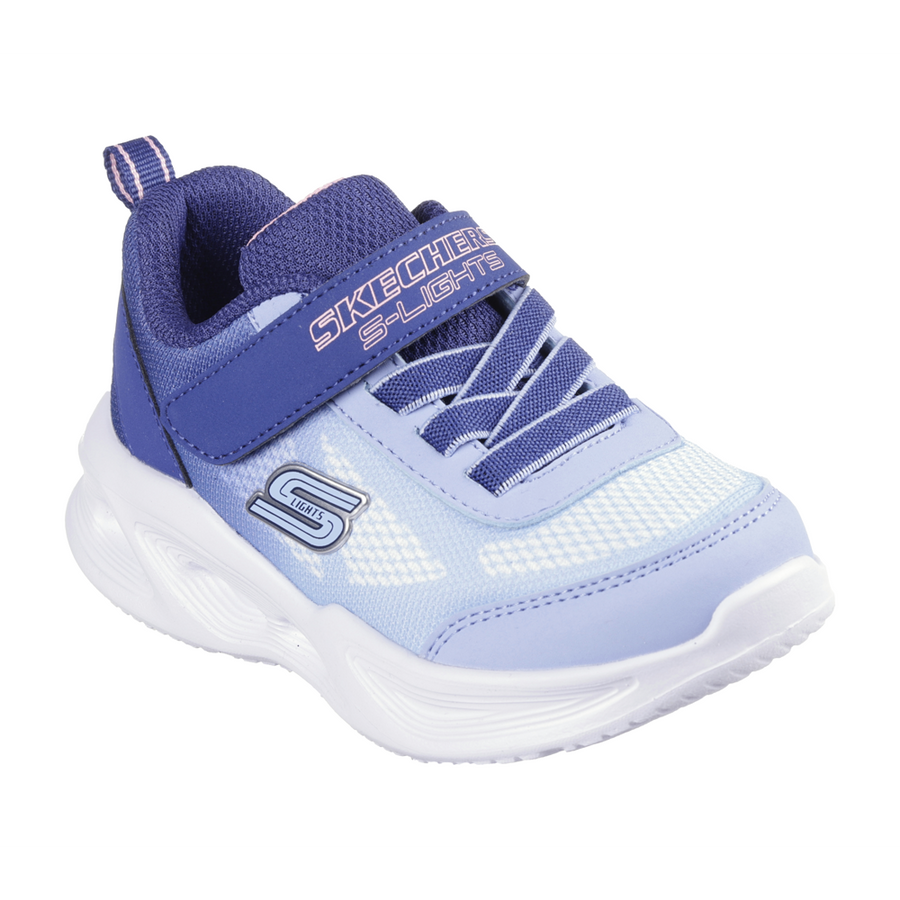 Skechers 303714N Girls Trainer-Navy/Light Blue