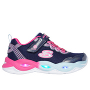 Skechers 303717L Girls Trainer-Navy Multi