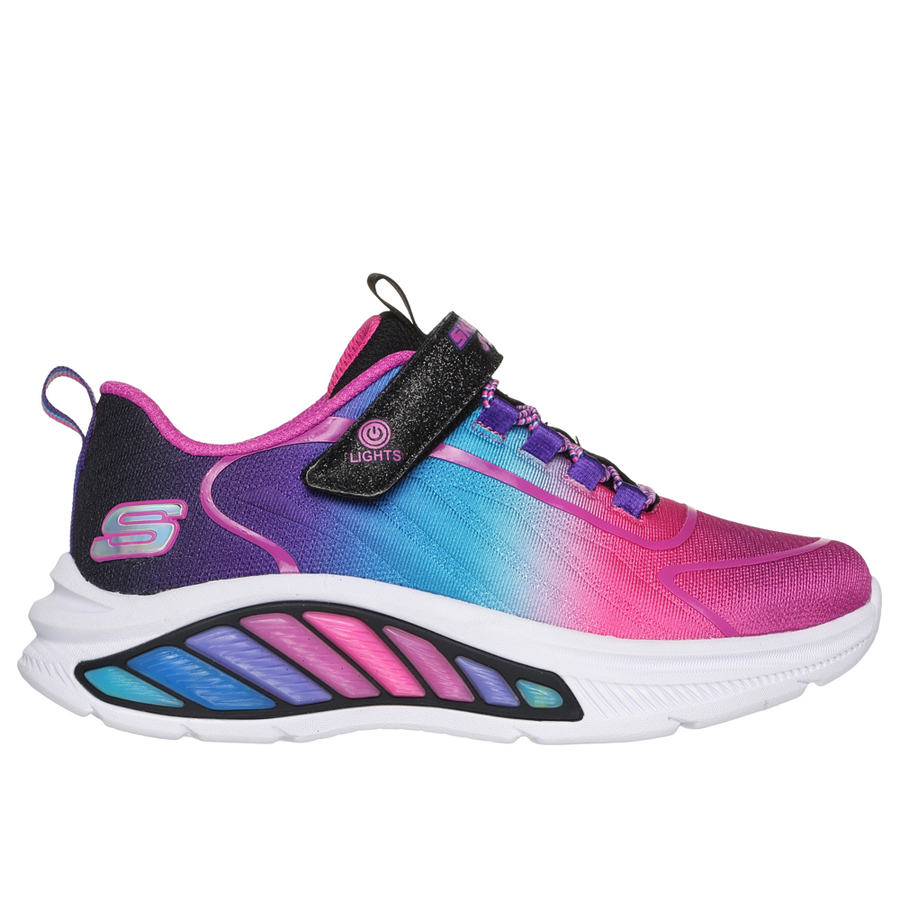 Skechers 303721L Girls Trainer-Black Multi