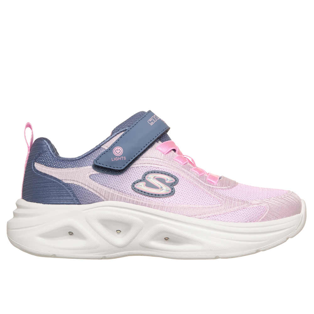 Skechers 303729l Girls Trainer-Grey/Pink