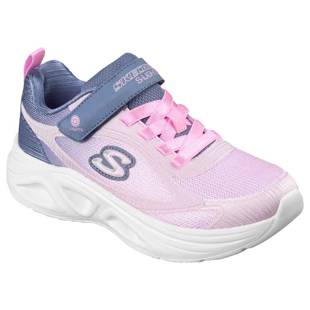 Skechers 303729l Girls Trainer-Grey/Pink