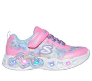 Skechers 303753L Girls Trainer-Pink Multi