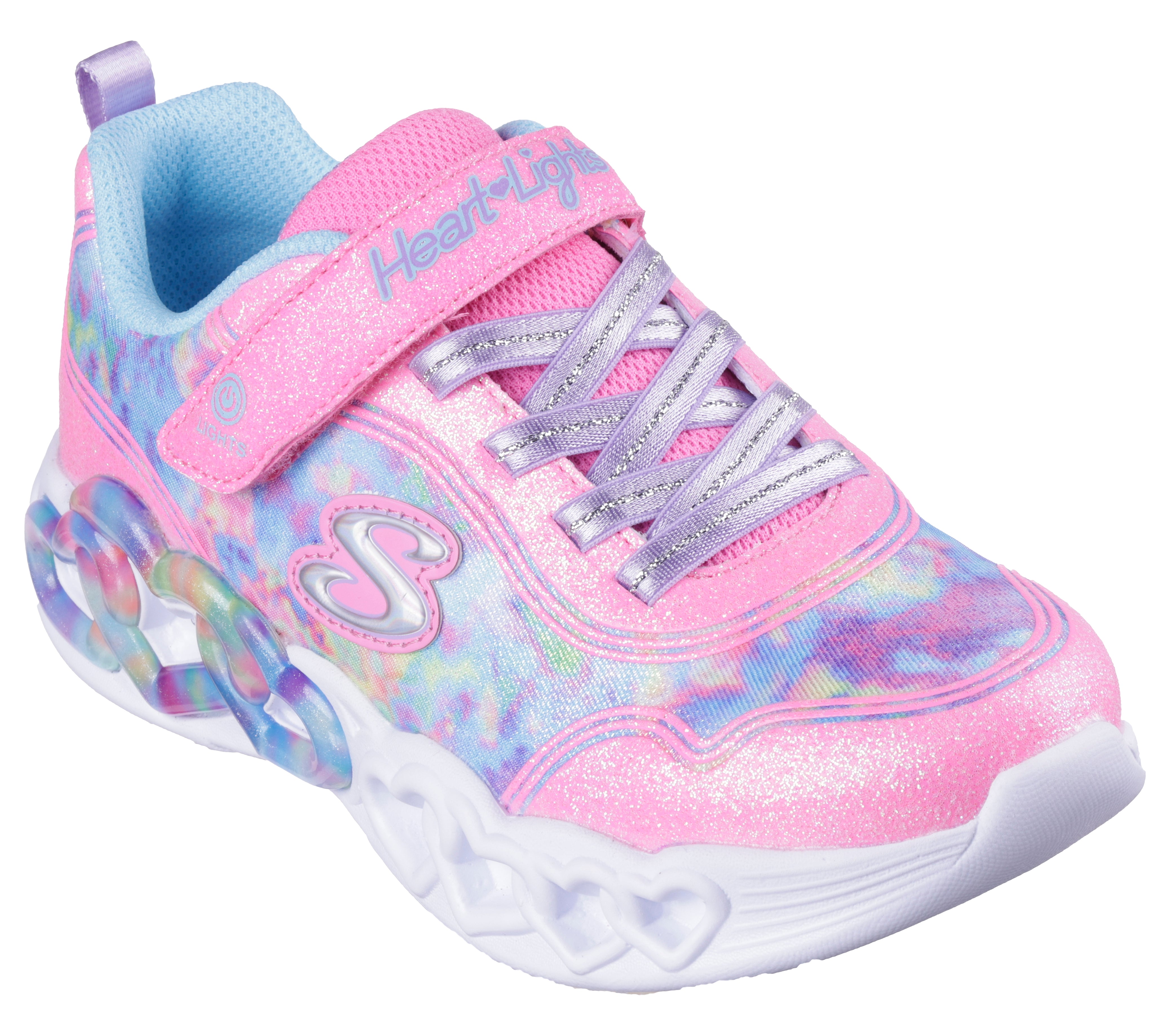 Skechers 303753L Girls Trainer-Pink Multi