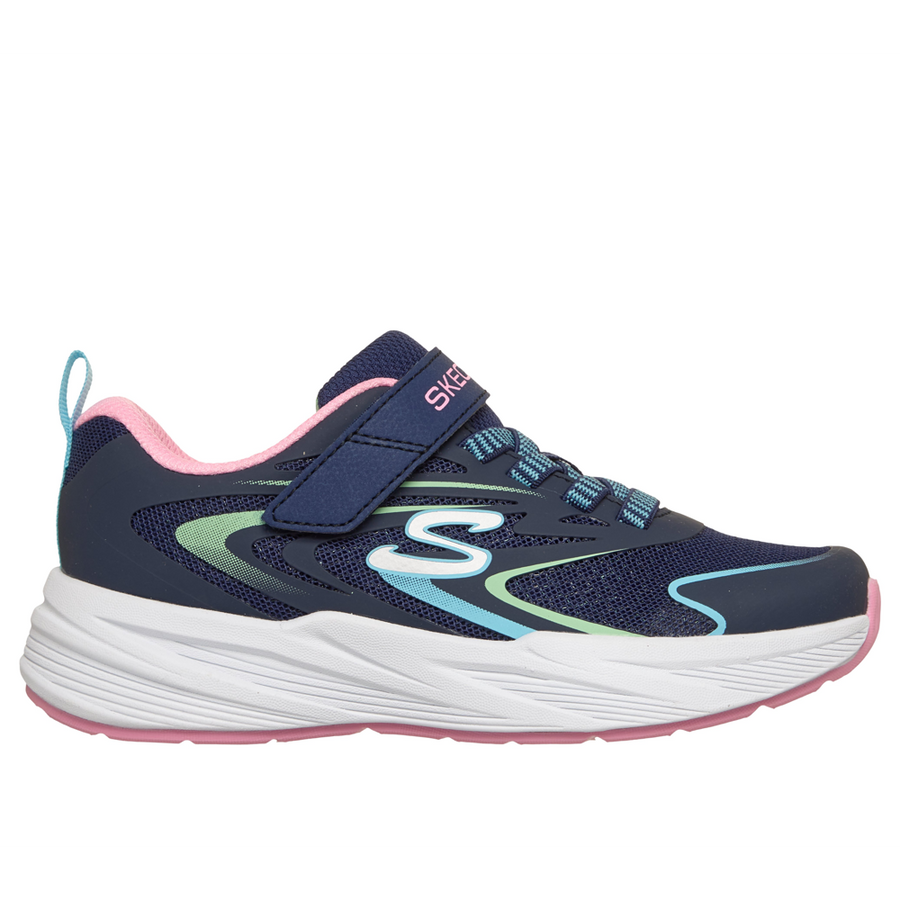 Skechers 303882l Girls Trainer-Navy Multi